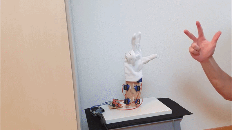 Hand gesture controller demo